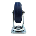 6 inches heavy duty flat plate swivel elastic casters